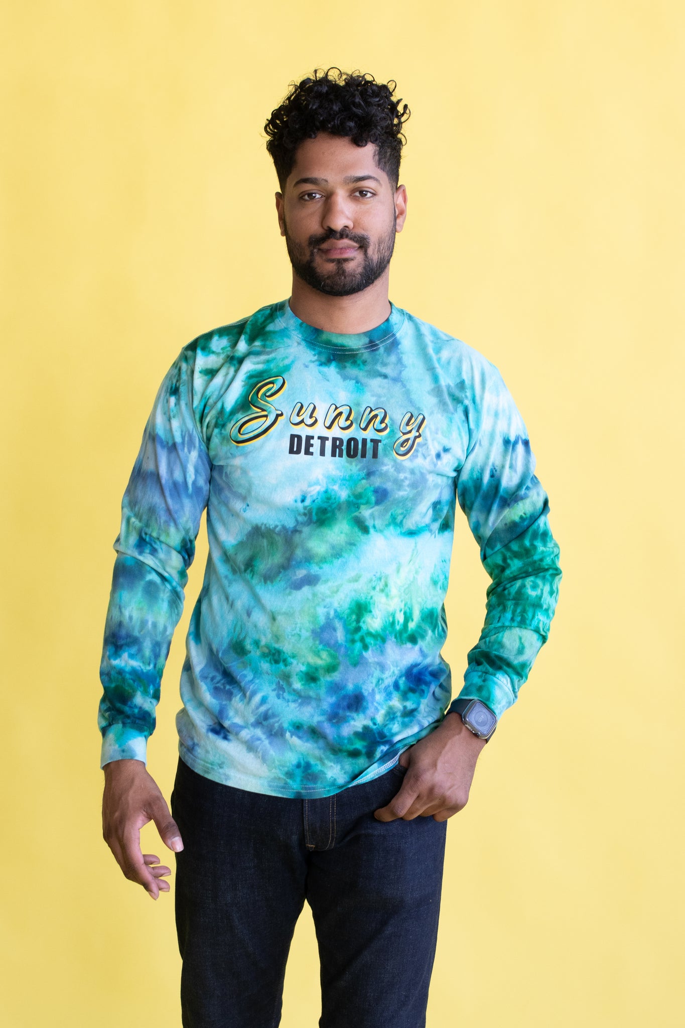 SUNNY DETROIT ICEDYED LONG SLEEVE TEE