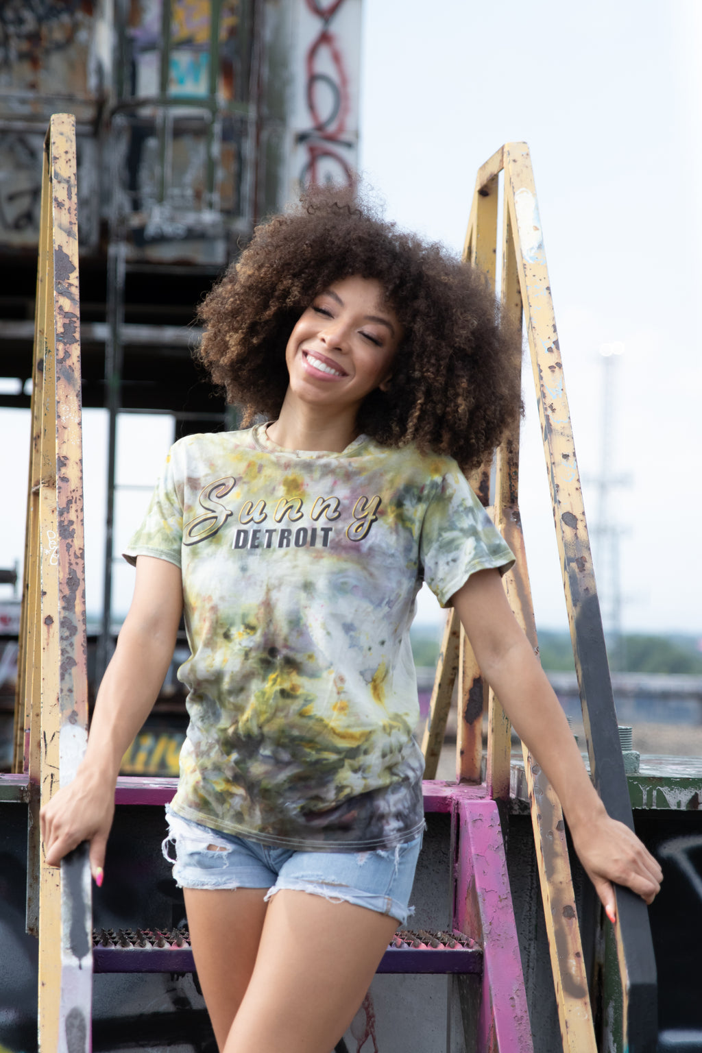 SUNNY DETROIT ICEDYED TEE