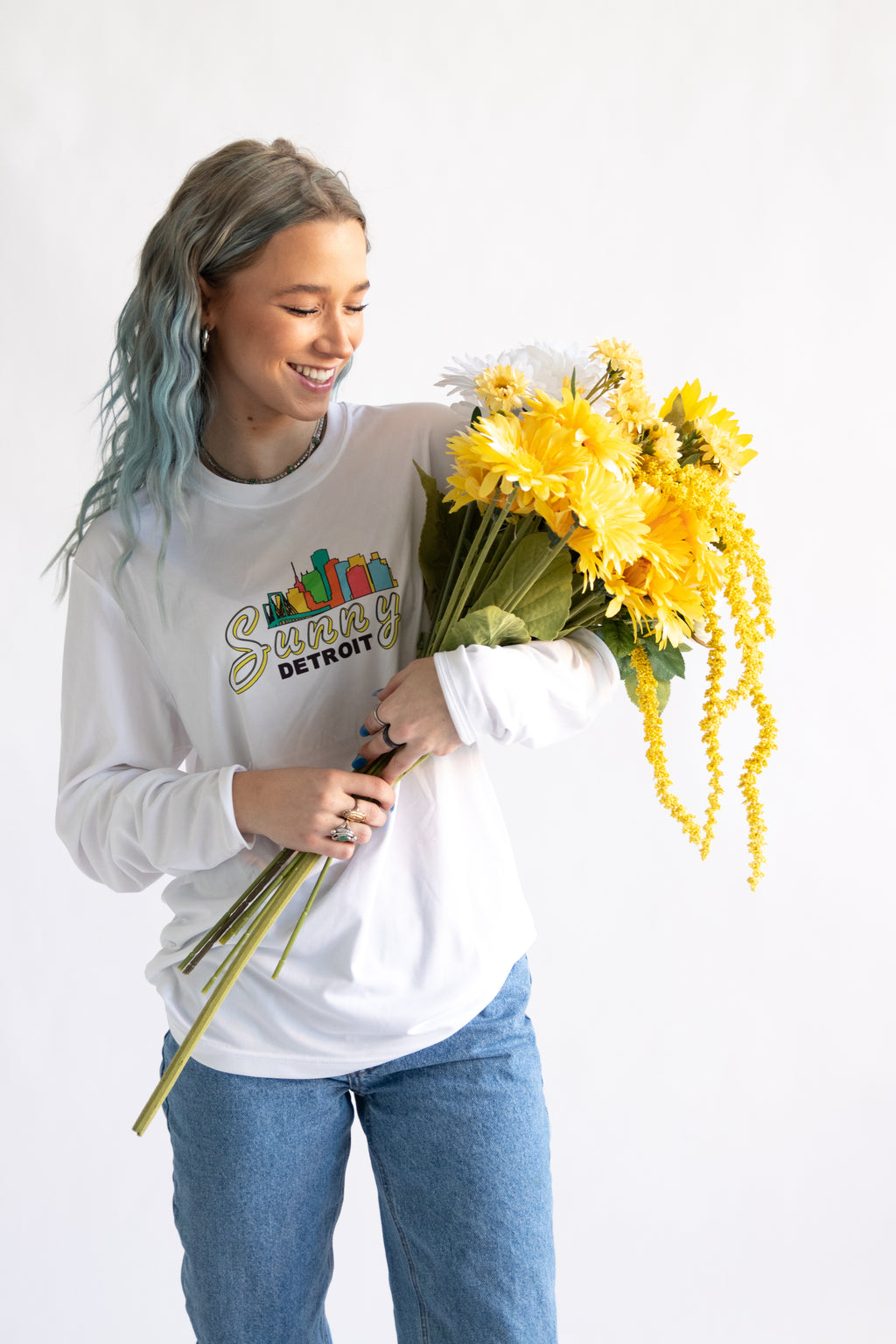 SUNNY DETROIT SKYLINE LONG SLEEVE DRY FIT